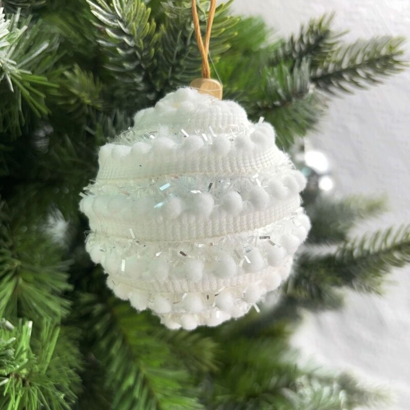 3 τμχ 8 εκατοστά Κρεμαστό με χριστουγεννιάτικες μπάλες από αφρό Πολύχρωμες χριστουγεννιάτικες μπάλες κρεμαστά μακαρόν κομψές επαναχρησιμοποιούμενες