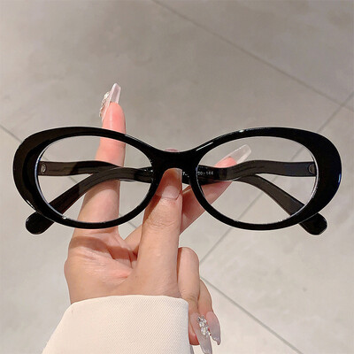 Δημοφιλή Vintage Anti Blue Light οπτικά οβάλ γυαλιά Γυναικεία πολυτελή επωνυμία σχεδιαστής Myopia Prescription Colorful Wave σκελετός γυαλιών