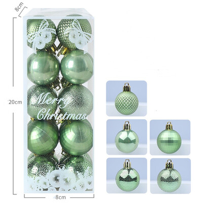 20 vnt. 8 cm baltas kalėdinis rutulys Kalėdų eglutės pakabukas putplasčio sniego kamuolys, skirtas namų Kalėdų dekoravimui Naujųjų metų vakarėlio papuošalai