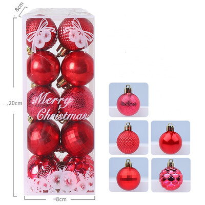 20 vnt. 8 cm baltas kalėdinis rutulys Kalėdų eglutės pakabukas putplasčio sniego kamuolys, skirtas namų Kalėdų dekoravimui Naujųjų metų vakarėlio papuošalai