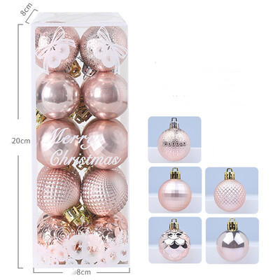 20 vnt. 8 cm baltas kalėdinis rutulys Kalėdų eglutės pakabukas putplasčio sniego kamuolys, skirtas namų Kalėdų dekoravimui Naujųjų metų vakarėlio papuošalai