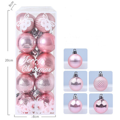 20 vnt. 8 cm baltas kalėdinis rutulys Kalėdų eglutės pakabukas putplasčio sniego kamuolys, skirtas namų Kalėdų dekoravimui Naujųjų metų vakarėlio papuošalai