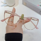 Jauns dizains Retro sieviešu kaķu acu brilles rāmis pret zilu gaismu datora aizsargbrilles sieviešu modes brilles Gafas Mujer Anti Luz Azul