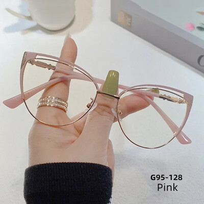Jauns dizains Retro sieviešu kaķu acu brilles rāmis pret zilu gaismu datora aizsargbrilles sieviešu modes brilles Gafas Mujer Anti Luz Azul