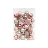 33 de bucăți ornamente de mingi de Crăciun Mini sclipici de 3 cm Decorație agățată pentru brad de Crăciun pentru casă Navidad Noel 2025 Petrecere de Crăciun de Anul Nou