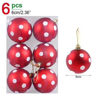 Σετ χριστουγεννιάτικων μπάλες ηλεκτρολυμένες 6 εκ. Χριστουγεννιάτικο μενταγιόν Χριστουγεννιάτικο δέντρο Κρεμαστό στολίδι για DIY Πρωτοχρονιάτικη διακόσμηση σπιτιού