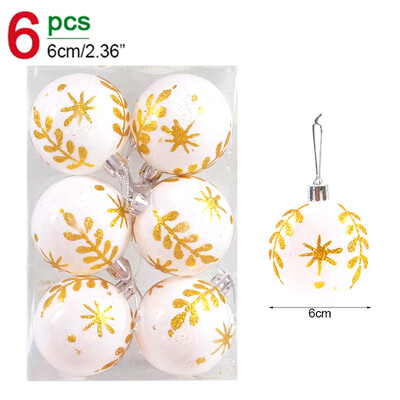 Σετ χριστουγεννιάτικων μπάλες ηλεκτρολυμένες 6 εκ. Χριστουγεννιάτικο μενταγιόν Χριστουγεννιάτικο δέντρο Κρεμαστό στολίδι για DIY Πρωτοχρονιάτικη διακόσμηση σπιτιού