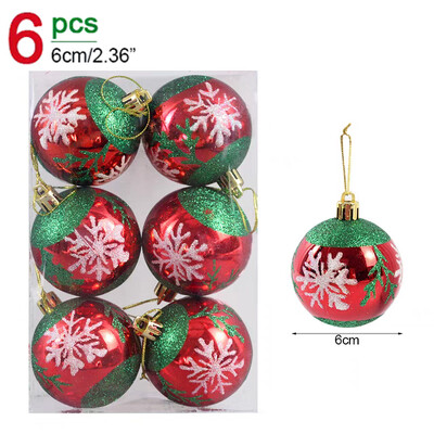Σετ χριστουγεννιάτικων μπάλες ηλεκτρολυμένες 6 εκ. Χριστουγεννιάτικο μενταγιόν Χριστουγεννιάτικο δέντρο Κρεμαστό στολίδι για DIY Πρωτοχρονιάτικη διακόσμηση σπιτιού