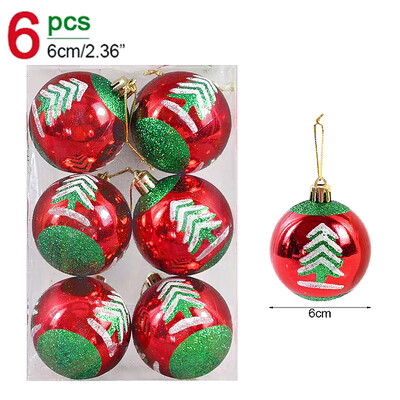 Σετ χριστουγεννιάτικων μπάλες ηλεκτρολυμένες 6 εκ. Χριστουγεννιάτικο μενταγιόν Χριστουγεννιάτικο δέντρο Κρεμαστό στολίδι για DIY Πρωτοχρονιάτικη διακόσμηση σπιτιού