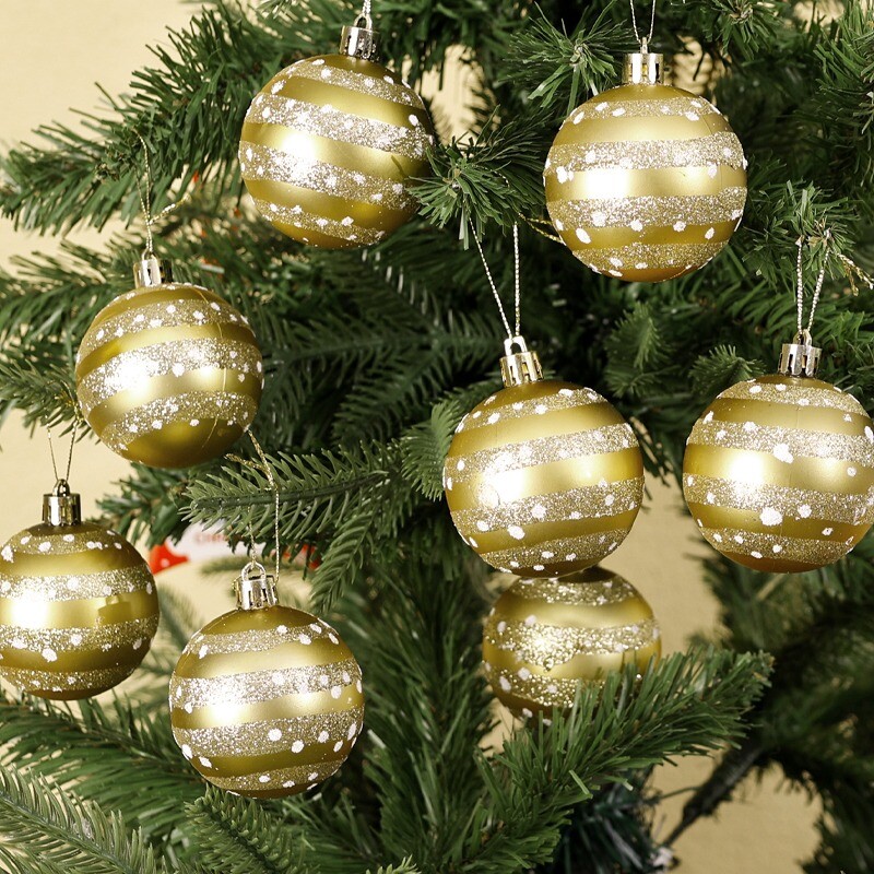 Σετ χριστουγεννιάτικων μπάλες ηλεκτρολυμένες 6 εκ. Χριστουγεννιάτικο μενταγιόν Χριστουγεννιάτικο δέντρο Κρεμαστό στολίδι για DIY Πρωτοχρονιάτικη διακόσμηση σπιτιού