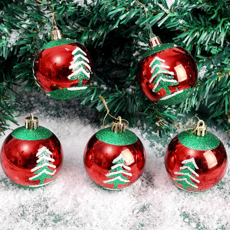 Σετ χριστουγεννιάτικων μπάλες ηλεκτρολυμένες 6 εκ. Χριστουγεννιάτικο μενταγιόν Χριστουγεννιάτικο δέντρο Κρεμαστό στολίδι για DIY Πρωτοχρονιάτικη διακόσμηση σπιτιού