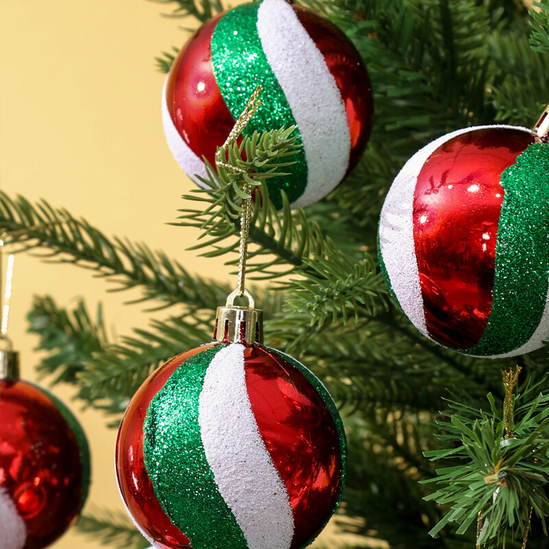 Σετ χριστουγεννιάτικων μπάλες ηλεκτρολυμένες 6 εκ. Χριστουγεννιάτικο μενταγιόν Χριστουγεννιάτικο δέντρο Κρεμαστό στολίδι για DIY Πρωτοχρονιάτικη διακόσμηση σπιτιού