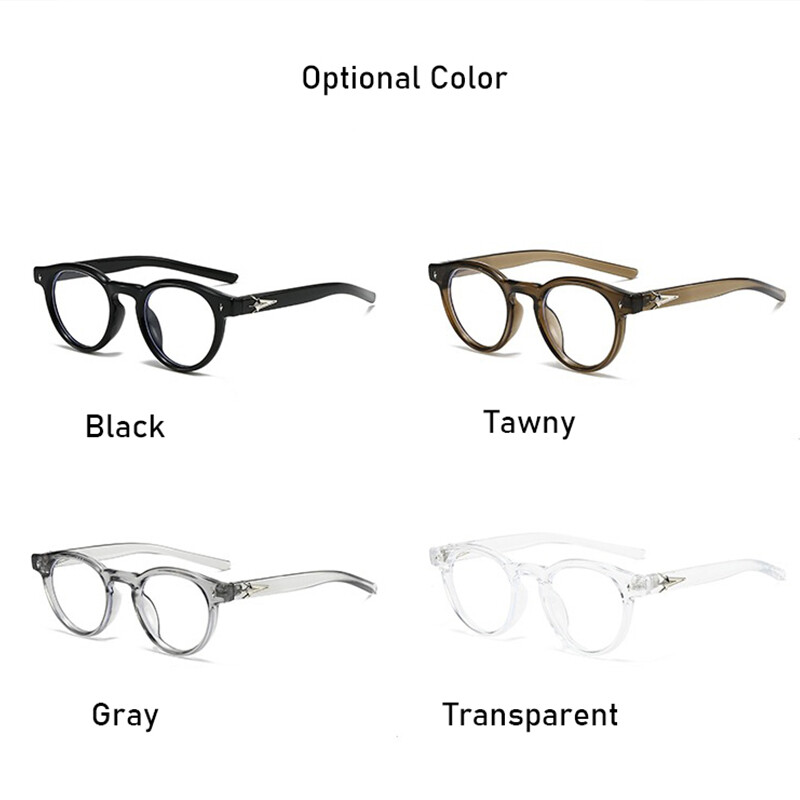 2 ζευγάρια ανά σετ Μόδα Στρογγυλά γυναικεία γυαλιά κατά του μπλε φωτός Μοντέρνα σχεδιαστικά αξεσουάρ γραφείου Γυαλιά που μπλοκάρουν το μπλε φως