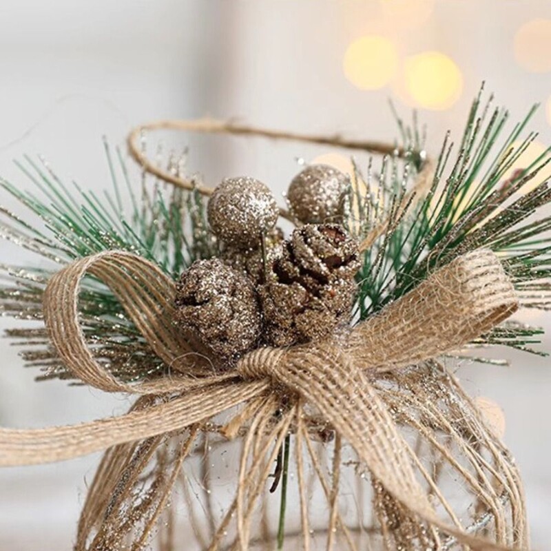 Προμήθειες DIY Σιδερένια Χριστουγεννιάτικη Μπάλα 8cm Δημιουργικό κρεμαστό χριστουγεννιάτικο δέντρο Λεπτό αδιάβροχο κοίλο στολίδι για το σπίτι