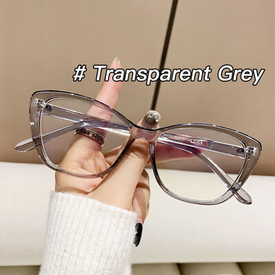 2024 TR Anti-Blue Light Moteriški kačių akių akinių rėmeliai Gamintojas Dizaineris Optiniai Retro Ins Akinių rėmeliai Skaidrūs akiniai