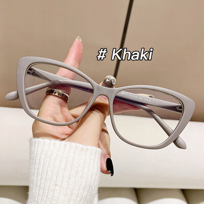 2024 TR Anti-Blue Light Moteriški kačių akių akinių rėmeliai Gamintojas Dizaineris Optiniai Retro Ins Akinių rėmeliai Skaidrūs akiniai