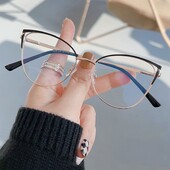 Ochelari de blocare a luminii albastre pentru femei Ochelari optici Protecția ochilor Ochelari de vedere pentru computer Ochelari de brand de modă