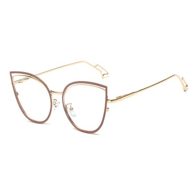 Προστασία ματιών Γυαλιά αντι-μπλε φωτός Μεταλλικά γυαλιά που μπλοκάρουν με μπλε ακτίνα Γυαλιά υπολογιστή Υπερελαφριά στρογγυλά γυαλιά ανδρών Γυναικεία