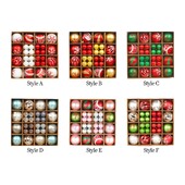 40 vienetų Kalėdų rutulio papuošalų rinkinys Dekoratyviniai Kalėdų dekoro pakabukų lašeliai vestuvių Naujųjų metų šventės šventei patalpose