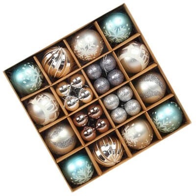 40 vienetų Kalėdų rutulio papuošalų rinkinys Dekoratyviniai Kalėdų dekoro pakabukų lašeliai vestuvių Naujųjų metų šventės šventei patalpose