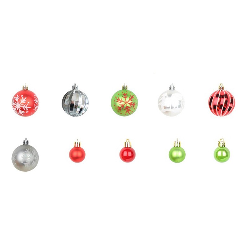 40 vienetų Kalėdų rutulio papuošalų rinkinys Dekoratyviniai Kalėdų dekoro pakabukų lašeliai vestuvių Naujųjų metų šventės šventei patalpose