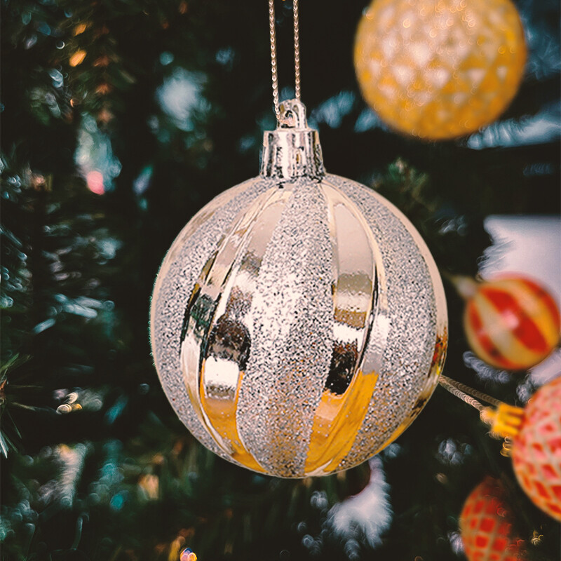 6 bucăți 6 cm decorațiuni cu minge de Crăciun Minge de Crăciun pictate rafinată pentru brad de Crăciun pendantat ornamente pentru agățat pentru casă