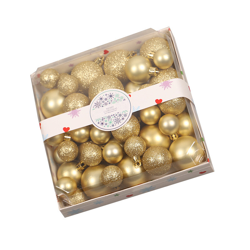 44vnt kalėdinis rutulys purpurinė rožinė kabantis eglutės dekoravimo pakabukas Navidad Noel karnavalinių vestuvių vakarėlių papuošalams