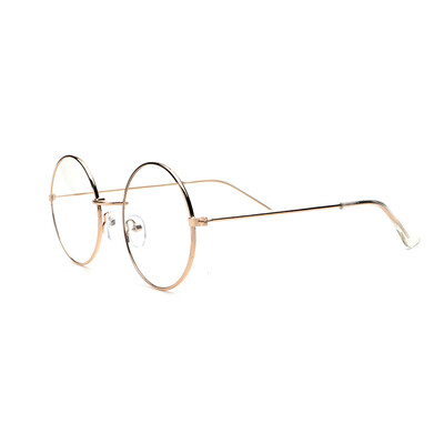 1vnt Unisex apvalūs akiniai mokykliniai anti-mėlyni šviesūs akiniai