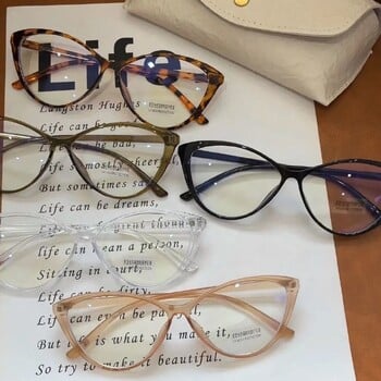 Retro Leopard Frame Γυαλιά Γυαλιά Γυναικεία Ins Anti Blue Light Γυαλιά Cat Eye Trend Brand Reading Computer Eyewear Decoration