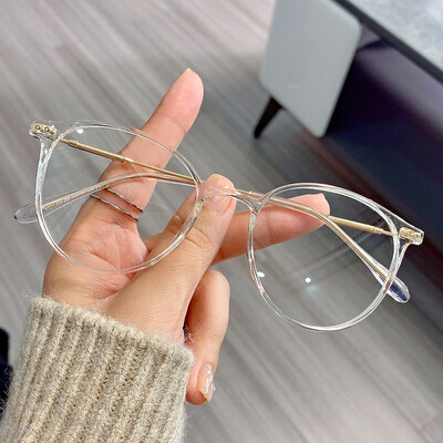 Retro Anti Blue Light Γυαλιά Γυναικεία Ανδρικά Στρογγυλά Γυαλιά Υπολογιστή ανάγνωσης Vintage Oversized οπτικά γυαλιά οράσεως