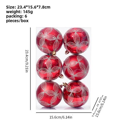 Tarpvalstybiniai kalėdiniai papuošimai 8 cm spalvingas galvanizuotas kalėdinis rutulys Kalėdų eglutės kabantys papuošalai lango dekoravimas