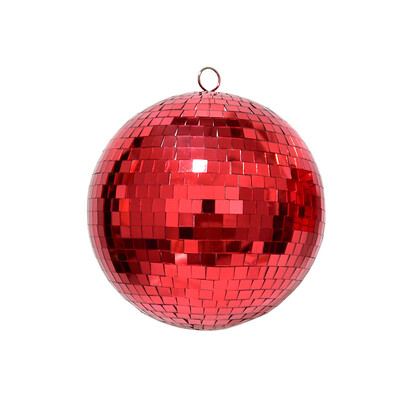 Sudraba/zelta/sarkana stikla spoguļa disko bumba dekoratīvā Ziemassvētku eglītes rotājuma ballīte Kāzu tortes dekors Kluba skatuves apgaismojuma efekts