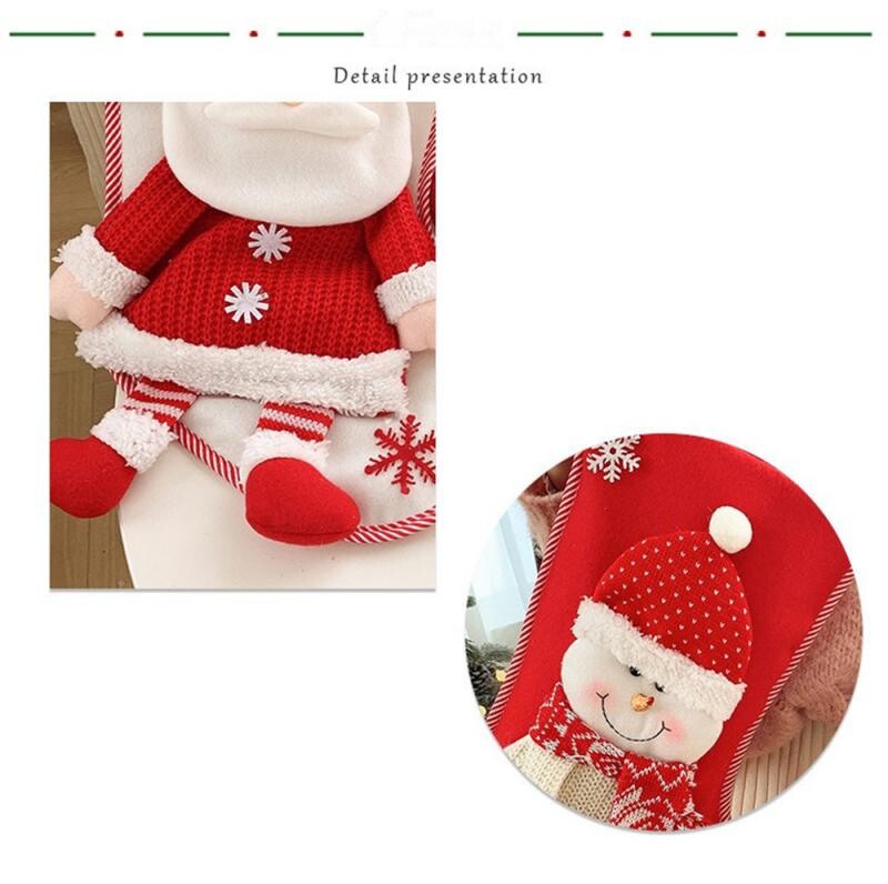 Geantă pentru cadouri de Crăciun de mare capacitate Șosete decorative Ciorapi de Crăciun agățat Ornamente pentru brad de Crăciun Decoratiuni de Crăciun