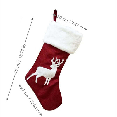 1 τεμ, Χριστουγεννιάτικες κάλτσες τσάντα δώρου, διακόσμηση σκηνής, αξεσουάρ γιορτών, προμήθειες για πάρτι γενεθλίων, διακόσμηση δωματίου, χριστουγεννιάτικο δώρο, διακόσμηση σπιτιού