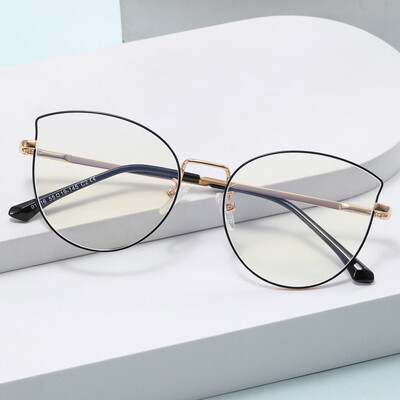 Fashion Cat Eye Anti-Blue Light Επίπεδα Γυαλιά Γυναικεία Γυαλιά Απλό Λεπτό Σκελετό Γυαλιά Διαφανή Anti Blue Light Γυαλιά υπολογιστή