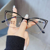 Cat Eye Anti Blue Light Szemüvegek Női Szemüvegek Optikai Szemüveg Számítógépes Szemvédő Üveg Divat Szemüvegek Számítógépes szemüveg