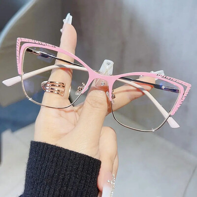 Cat Eye Anti Blue Light Szemüvegek Női Szemüvegek Optikai Szemüveg Számítógépes Szemvédő Üveg Divat Szemüvegek Számítógépes szemüveg