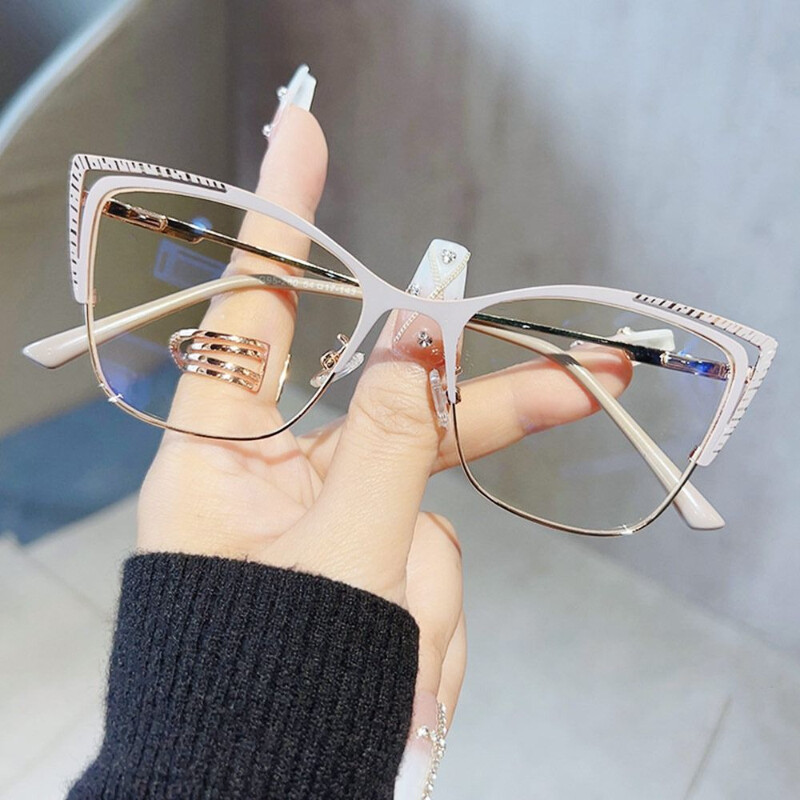 Cat Eye Anti Blue Light Szemüvegek Női Szemüvegek Optikai Szemüveg Számítógépes Szemvédő Üveg Divat Szemüvegek Számítógépes szemüveg