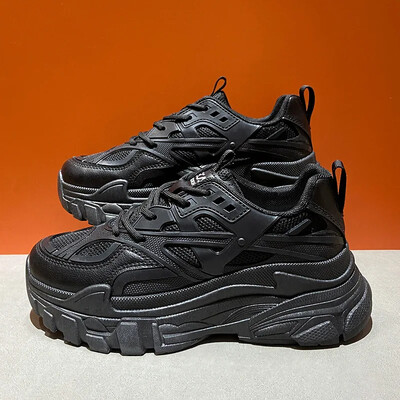 Γυναικεία παπούτσια με χοντρό κάτω μέρος Χοντρό πάνινα παπούτσια μόδας Casual λευκά γυναικεία παπούτσια Trainer πλατφόρμα Γυναικεία αθλητικά παπούτσια Zapatillas Mujer