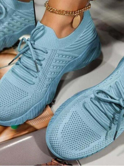 Γυναικεία πάνινα παπούτσια Casual Παπούτσια αναπνεύσιμα πλέγματα με κορδόνια Γυναικεία πάνινα παπούτσια Βουλκανιζέ παπούτσια Γυναικεία παπούτσια Zapatillas Mujer