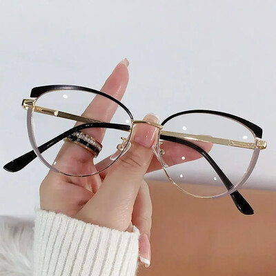Ochelari de ochi de pisică vintage Ochelari fotocromatici anti lumină albastră Ochelari de protecție pentru computer Ochelari pentru femei Ochelari optici Ochelari