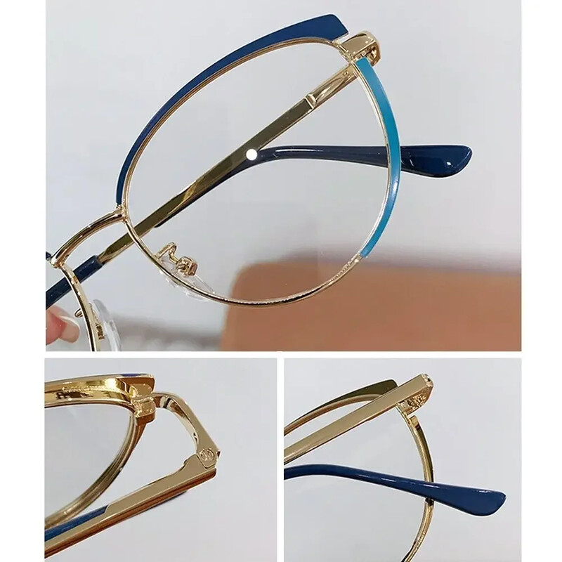 Ochelari de ochi de pisică vintage Ochelari fotocromatici anti lumină albastră Ochelari de protecție pentru computer Ochelari pentru femei Ochelari optici Ochelari