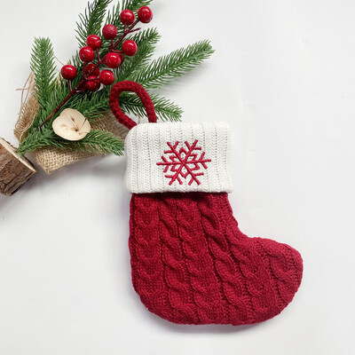 Χριστουγεννιάτικες κάλτσες Κόκκινες χιονονιφάδες γράμματα αλφαβήτου Χαρούμενα χριστουγεννιάτικα στολίδια για το σπίτι 2022 Χριστούγεννα Navidad Γενέθλια δώρα Πρωτοχρονιάς 2023
