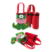 Χριστουγεννιάτικο μη υφαντό παντελόνι Elf Portable Candy Bag Marry Christmas Decoration for Home 2024 Navidad Natal Noel Happy New Year 2025