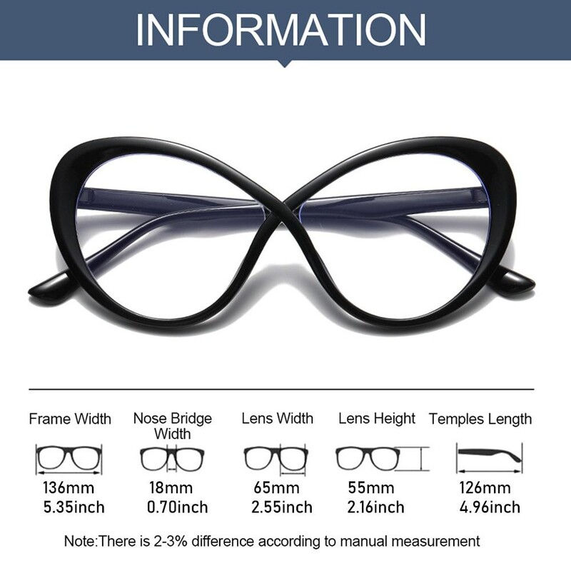 Madingi anti-mėlyni šviesūs akiniai moterims kačių akių akinių rėmeliai ovalūs dizainerio dideli optiniai akinių rėmeliai skaidrūs akiniai