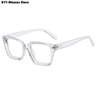 Hot Square Διαφανή Γυαλιά Anti Blue Light Γυαλιά Υπολογιστής Κινητό Τηλέφωνο Γυαλιά Επίπεδος φακός Άνετος