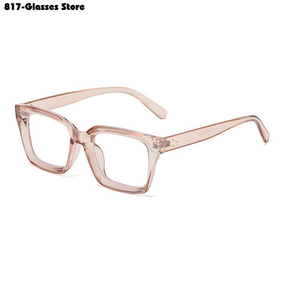 Hot Square Διαφανή Γυαλιά Anti Blue Light Γυαλιά Υπολογιστής Κινητό Τηλέφωνο Γυαλιά Επίπεδος φακός Άνετος