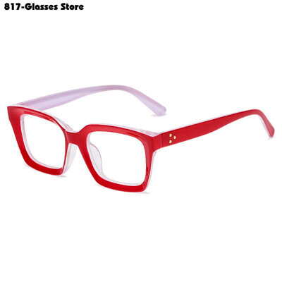 Hot Square Διαφανή Γυαλιά Anti Blue Light Γυαλιά Υπολογιστής Κινητό Τηλέφωνο Γυαλιά Επίπεδος φακός Άνετος