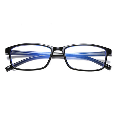 Retro skaitymo akiniai moterims, juodai mėlynai šviesą blokuojantys akiniai kvadratiniai rėmeliai optiniai akiniai Harajuku akiniai