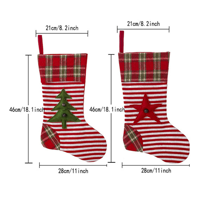 Határon átnyúló karácsonyi harisnya karácsonyi kötött ajándék harisnya medál karácsonyi ajándék zacskó karácsonyi dekoráció kellékek